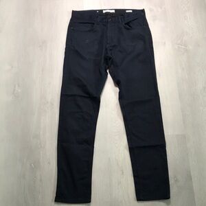 ZARA DARK BKUE TWILL PANTS FIVE POCKETS SLIM FIT MENS 31